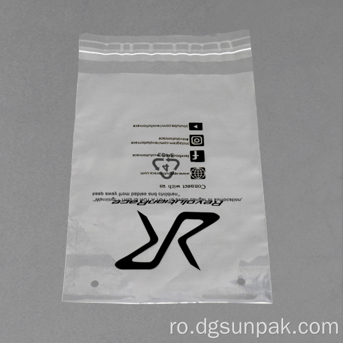 Îmbrăcăminte din geantă din polietilenă LDPE Geantă de avertizare de sufocare